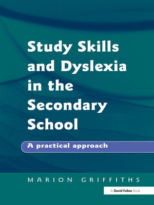 cover image of Study Skills and Dyslexia in the Secondary School